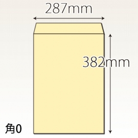 【既製品】角0(287x382mm)（〒枠なし）