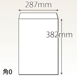 【既製品】角0(287x382mm)（〒枠なし）